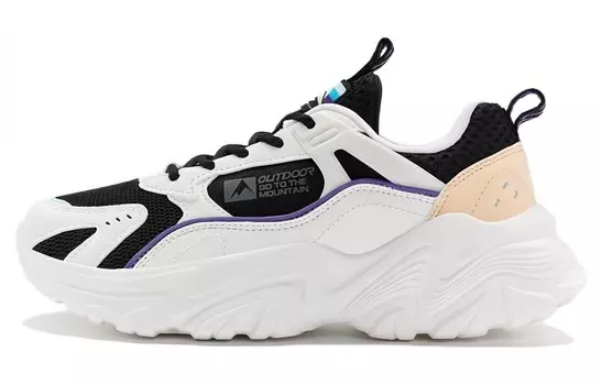 Кроссовки XTEP Yunling 1.0 Lifestyle Shoes Women's Low-top White, черный/белый