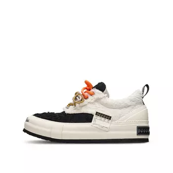 Кроссовки xVESSEL Skateboarding Shoes Unisex Low-top, черный/белый