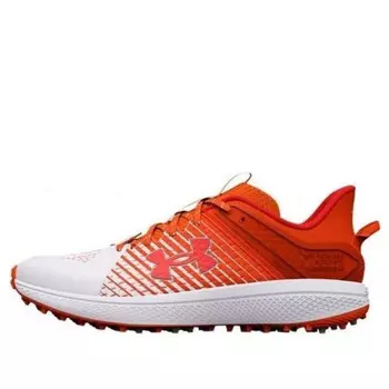Кроссовки yard turf baseball shoes 'orange white' Under Armour, оранжевый