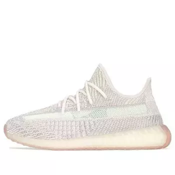 Кроссовки yeezy boost 350 v2 kids 'citrin non-reflective' Adidas, бежевый