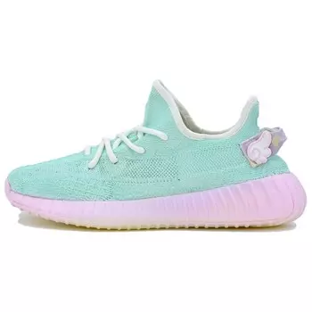 Кроссовки Yeezy Boost 350 V2 Lifestyle унисекс с низким верхом белого/синего/розового цвета Adidas Originals, синий/розовый