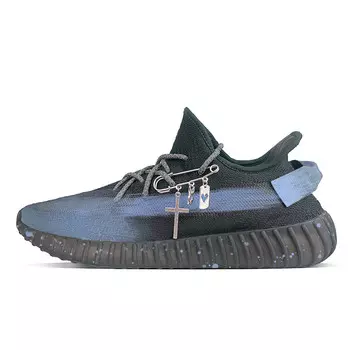 Кроссовки Yeezy Boost 350 V2 Lifestyle унисекс с низким верхом синего цвета Adidas Originals, черный