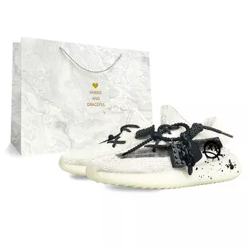 Кроссовки Yeezy Boost 350 V2 Lifestyle унисекс с низким верхом черного цвета Adidas Originals