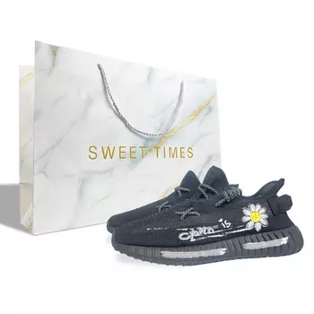 Кроссовки Yeezy Boost 350 V2 Lifestyle унисекс с низким верхом, белый/желтый Adidas Originals