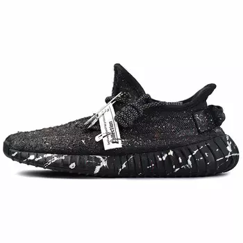 Кроссовки Yeezy Boost 350 V2 Lifestyle унисекс с низким верхом черного/серебристого/цветного цвета Adidas Originals