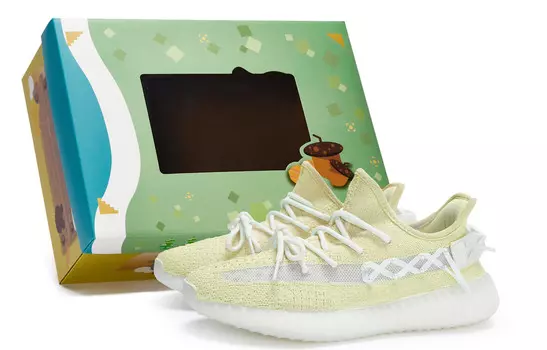Кроссовки Yeezy Boost 350 V2 Lifestyle унисекс с низким верхом белого цвета Adidas Originals, цвет Yellow/White