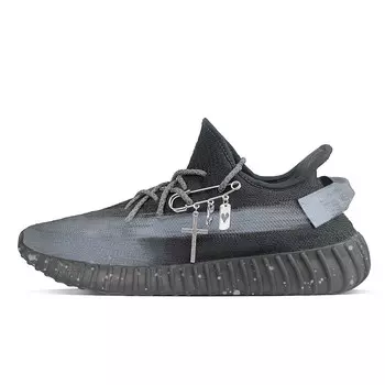 Кроссовки Yeezy Boost 350 V2 Lifestyle унисекс с низким верхом, черный, серый Adidas Originals