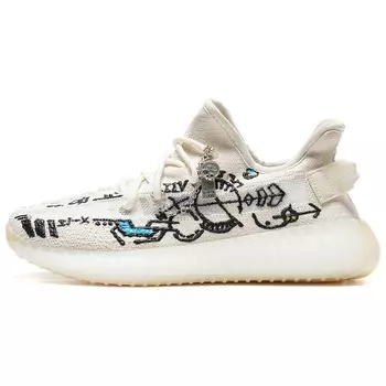 Кроссовки Yeezy Boost 350 V2 Lifestyle унисекс с низким верхом белого цвета Adidas Originals, белый