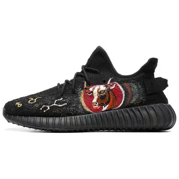 Кроссовки Yeezy Boost 350 V2 Lifestyle унисекс с низким верхом черного цвета Adidas Originals