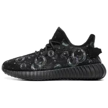 Кроссовки Yeezy Boost 350 V2 Lifestyle унисекс с низким верхом черного цвета Adidas Originals