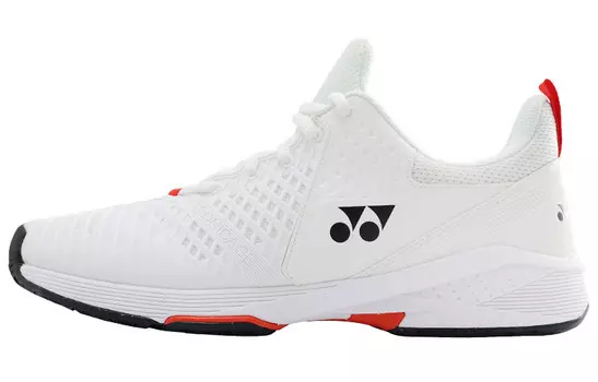 Кроссовки YONEX Tennis Shoes Unisex Low-top White/Red, белый/красный