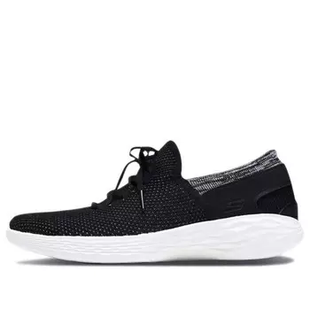 Кроссовки you running shoes black/white Skechers, черный