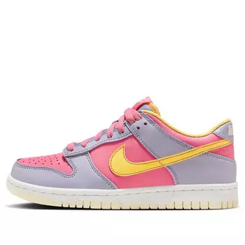 Кроссовки youth dunk low 'pure platinum' Nike, мультиколор