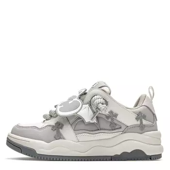 Кроссовки youthloser Skateboarding Shoes Unisex Low-top Glacier Gray, серый