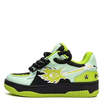 Кроссовки youthloser Skateboarding Shoes Unisex Low-top Black, зеленый