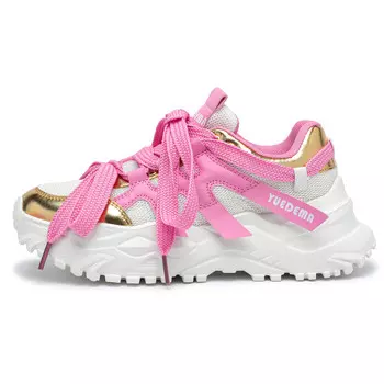 Кроссовки Yuedema Chunky Sneakers Unisex Low-top, золотой