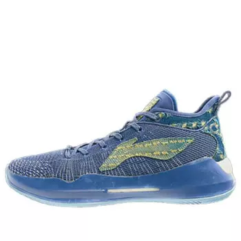 Кроссовки yushuai xiii premium low basketball shoes 'blue yellow' Li-Ning, синий