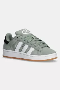 Кроссовки замшевые CAMPUS 00s Adidas Originals, зеленый