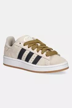 Кроссовки замшевые детские CAMPUS 00s Adidas Originals, бежевый