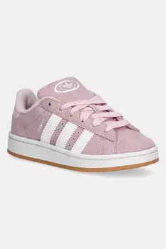 Кроссовки замшевые детские CAMPUS 00s Adidas Originals, розовый