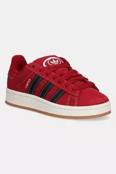 Кроссовки замшевые детские CAMPUS 00s Adidas Originals, бордовый