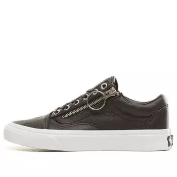 Кроссовки zapatilla old skool zip 'black white' Vans, черный