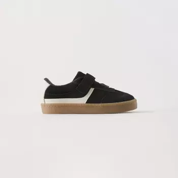 Кроссовки Zara Leather Retro Unisex, черный