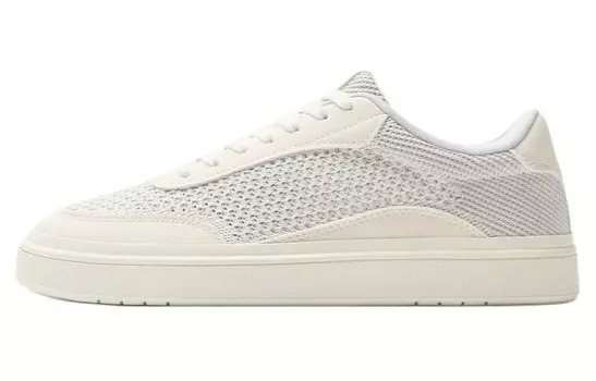 Кроссовки ZARA Skateboarding Shoes Men Low-top White, белый