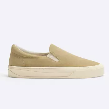 Кроссовки Zara Split Leather, песочный/коричневый