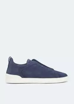 Кроссовки ZEGNA Triple Stitch sneakers, синий