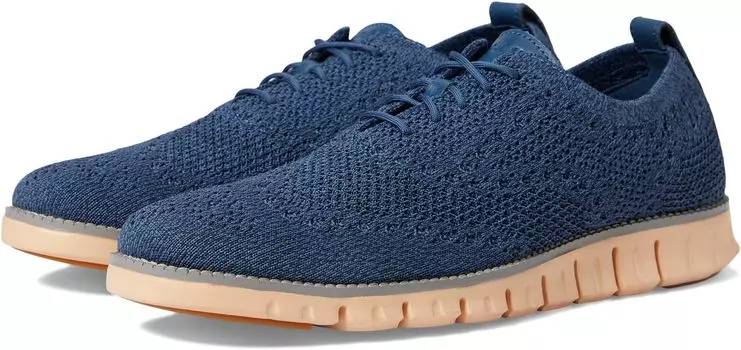 Кроссовки Zerogrand Stitchlite Oxford Cole Haan, цвет Ensign Blue/Sleet/Barely Beige