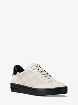 Кроссовки жаккардовые с логотипом Scotty Michael Kors, черный