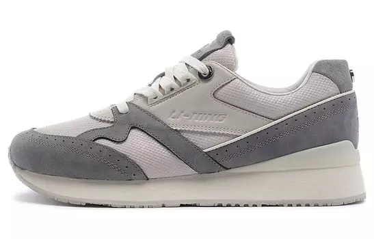 Кроссовки женские 1990 года, низкие, овсяно-серые Li-Ning 1990