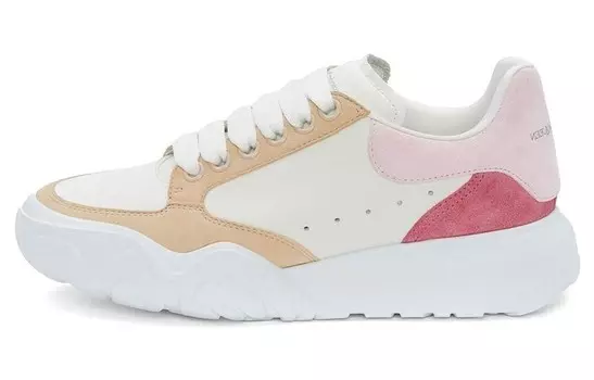 Кроссовки женские Alexander Mcqueen Court Trainer Lifestyle, белый / розовый