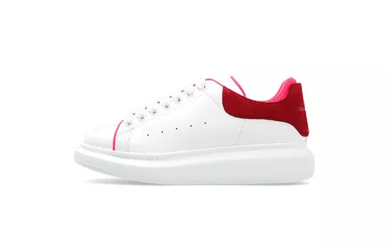 Кроссовки женские Alexander McQueen Oversized, белый / бордовый