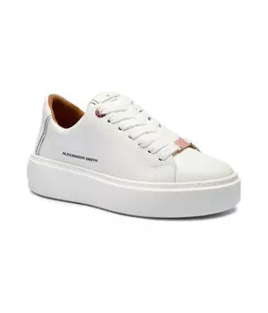 Кроссовки женские Alexander Smith кожаные на толстой подошве, белый