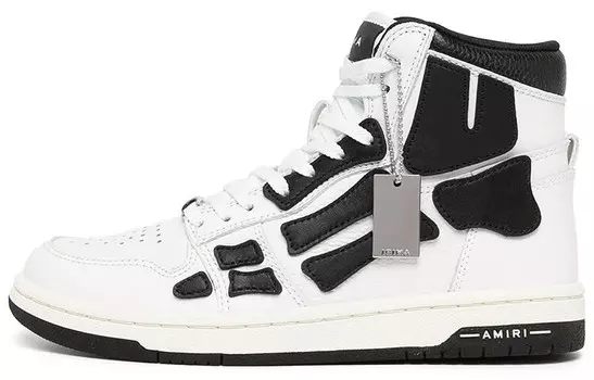 Кроссовки женские Amiri Skel-Top Hi, белый / черный
