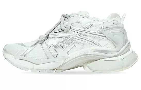 Кроссовки женские Balenciaga Runner Chunky, белый / серебряный