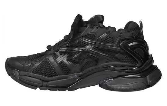 Кроссовки женские Balenciaga Runner Sneaker Worn-Out, черный
