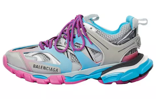 Кроссовки женские Balenciaga Track, синий / розовый