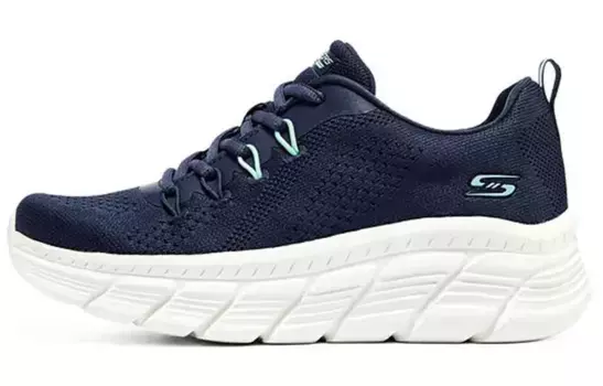 Кроссовки женские Bob's Running Shoes Low-top белые/королевские/зеленые Skechers