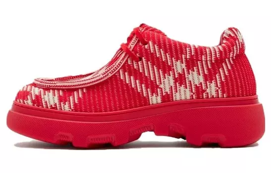 Кроссовки женские Burberry Check, красный