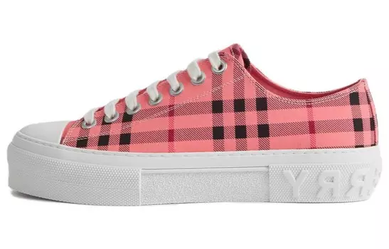 Кроссовки женские Burberry Skateboarding, белый / розовый