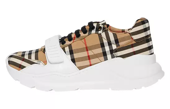 Кроссовки женские Burberry Vintage Check Cotton, бежевый