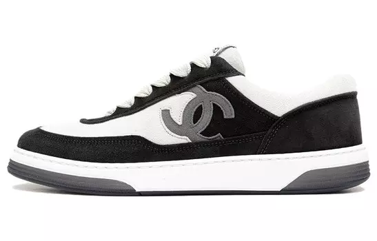 Кроссовки женские Chanel низкие, черный / белый