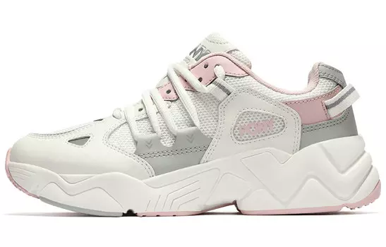 Кроссовки женские Chunky Low-top белые/серые/розовые Pony