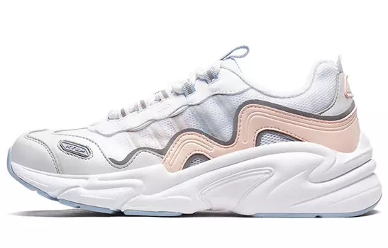 Кроссовки женские Chunky Low-top белые/серые/розовые/красные Xtep