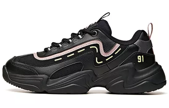 Кроссовки женские Chunky Low-top черного цвета Anta