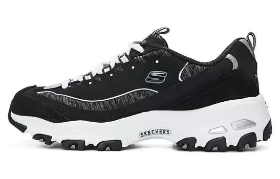 Кроссовки женские Chunky Low-top черного цвета Skechers