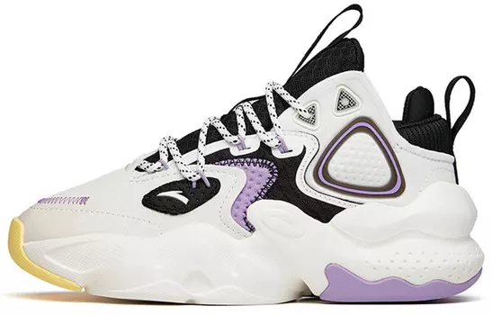 Кроссовки женские Chunky Mid-top черные/фиолетовые Anta